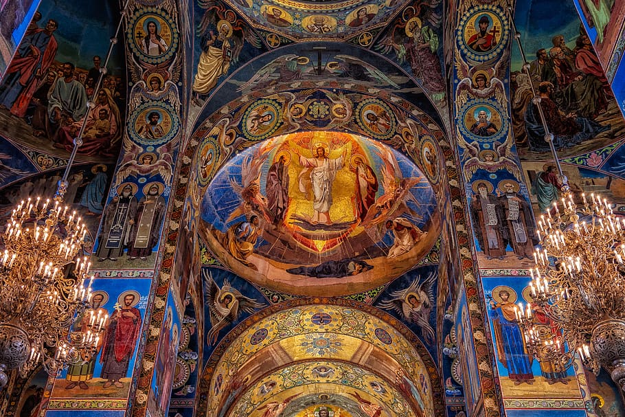 church, religion, church of the resurrection, spilled blood, st petersburg, russia, leningrad, christianity, faith, dom