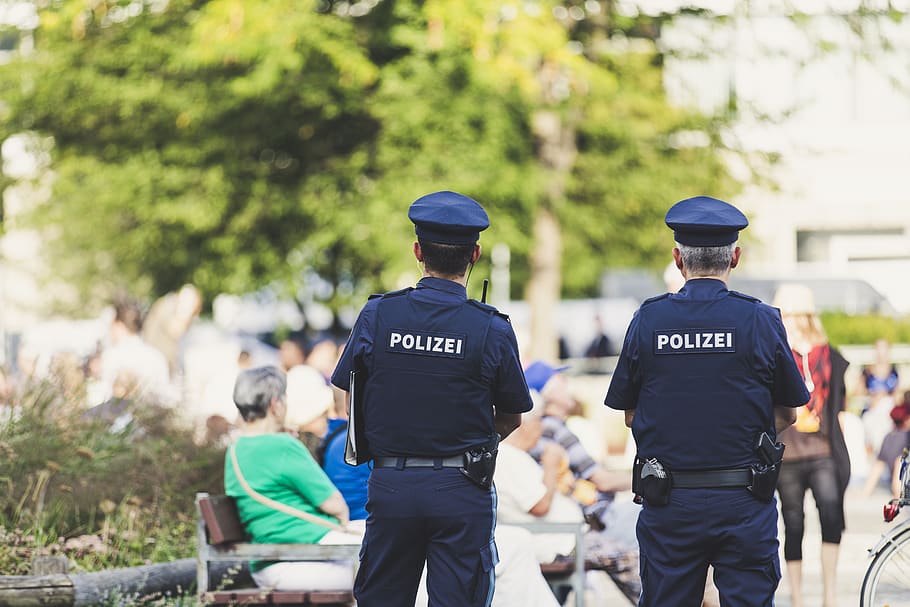 policía, oficiales de policía, protección, crimen, ley, seguridad, control, ordnungshüter, tecnología, urbano