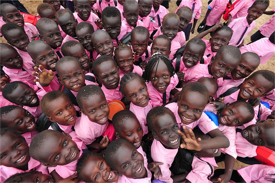 child, kid, children, black, niger, pose, portrait, childhood, group of people, girls