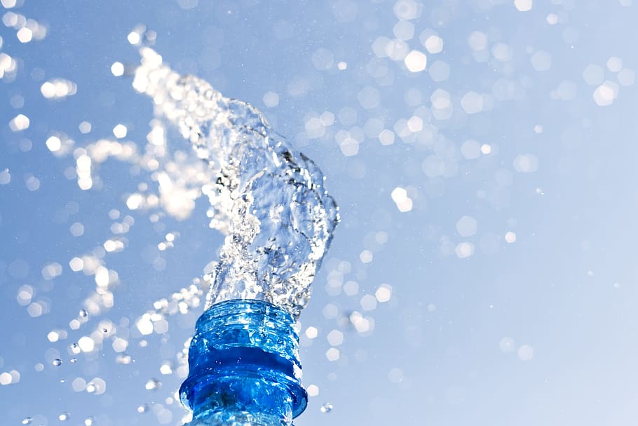 water, splash, abstract, aqua, background, blue, bottle, bright, bubble, clean
