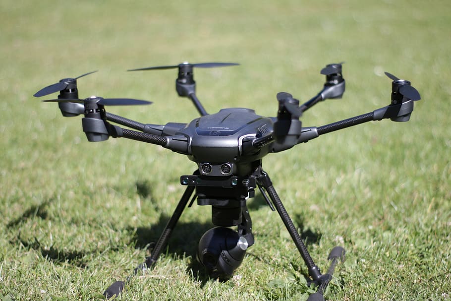 drone, meadow, stands, flying, drones images, grass, field, photography themes, camera - photographic equipment, technology