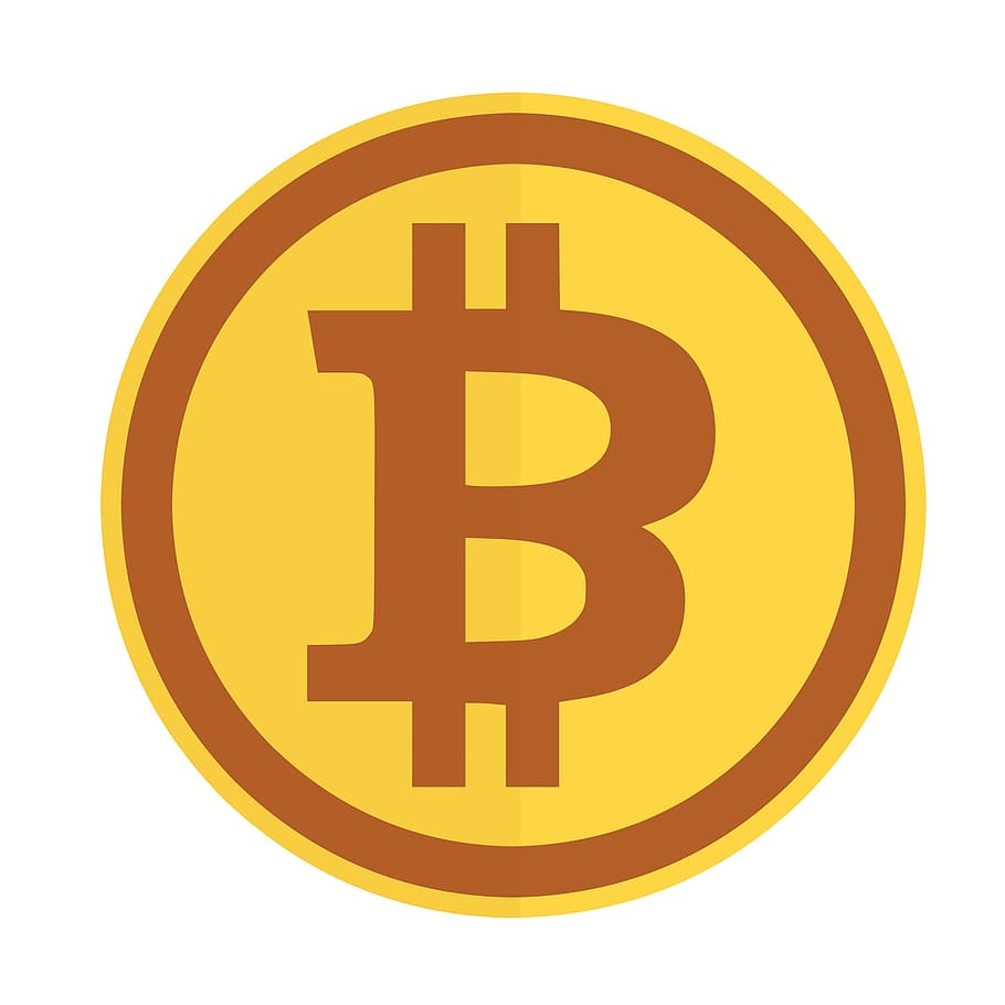 ilustración, icono de criptomoneda bitcoin, icono., bitcoin, blockchain, icono, dorado, internet, moneda, banca