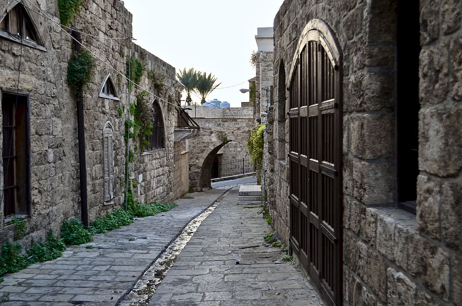 alley, beirut, byblos, lebanon, old city, built structure, architecture, building exterior, building, direction