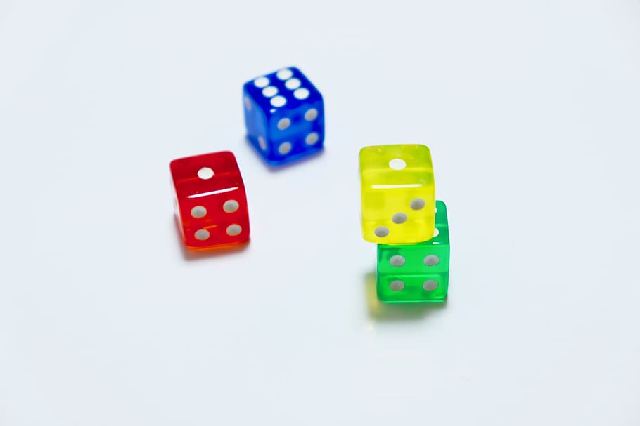 dices, small, colorful, play, random, numbers, lottery, dice, gambling, leisure games