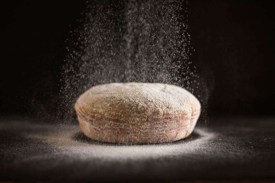 freshly baked bread, baked, bakery, bread, flour, fresh, minimal, minimalistic, simple, simplistic