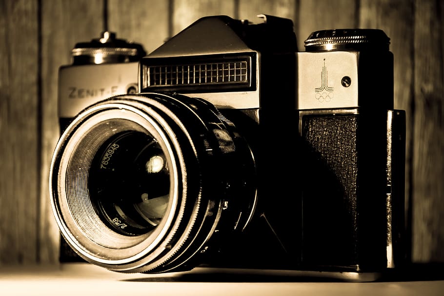 câmera, velho, zênite, lente, analógico, tecnologia, close-up, temas de fotografia, lente - instrumento óptico, ninguém