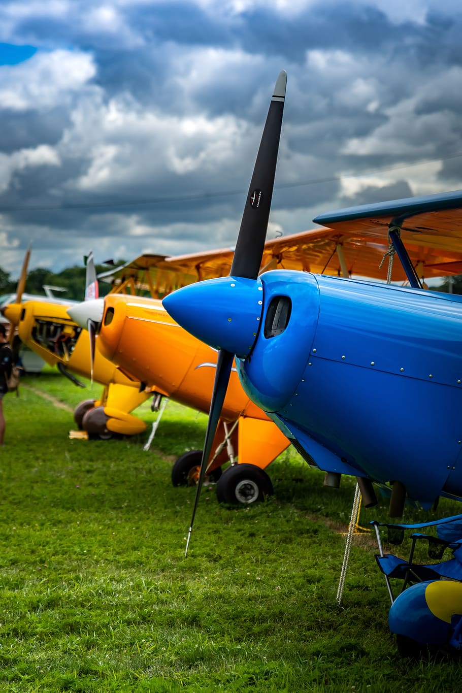 antique, aircraft, vintage, propeller, old, classic, retro, airshow, airport, air vehicle