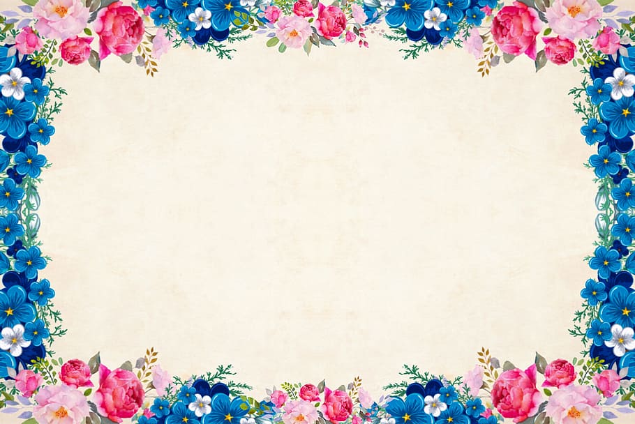 frame, floral, flower, background, vintage, roses, bouquet, cluster, leaf, decoration
