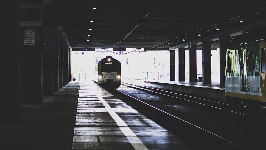 tren, estación, metro, ferrocarril, plataforma, transporte, velocidad, viajar, movimiento, subterráneo