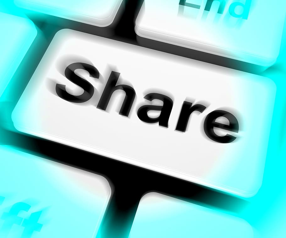 compartir teclado, mostrar, compartir, página web, imagen, en línea, comunidad, computadora, comentarios, amistad