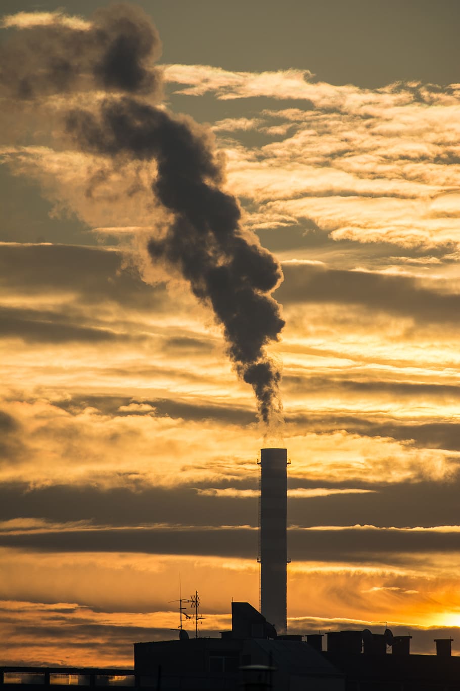 chimenea, industria, humo, industrial, medio ambiente, contaminación, energía, fábrica, smog, potencia