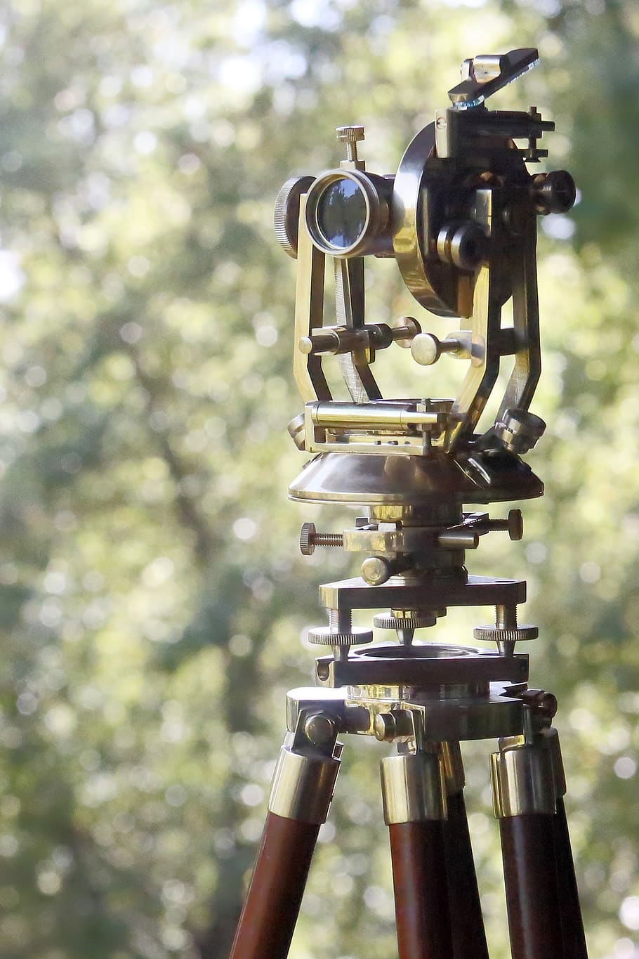 theodolite, technology, equipment, lens, industry, science, old, antique, transit, survey
