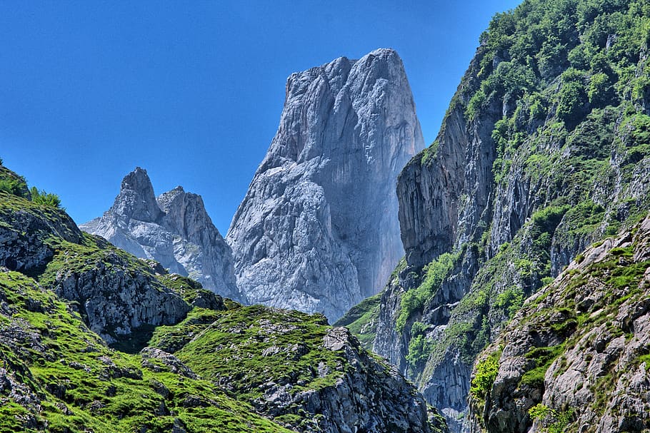paisaje, naturaleza, altas montañas, asturias, españa, senderismo, picos de europa, montaña, pintorescos - naturaleza, roca