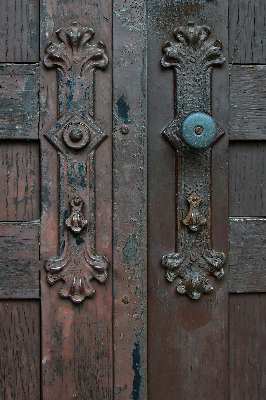 kayu, kayu tua, pintu kayu, latar belakang, struktur, tua, pintu gereja, pintu, pintu dekoratif, permukaan