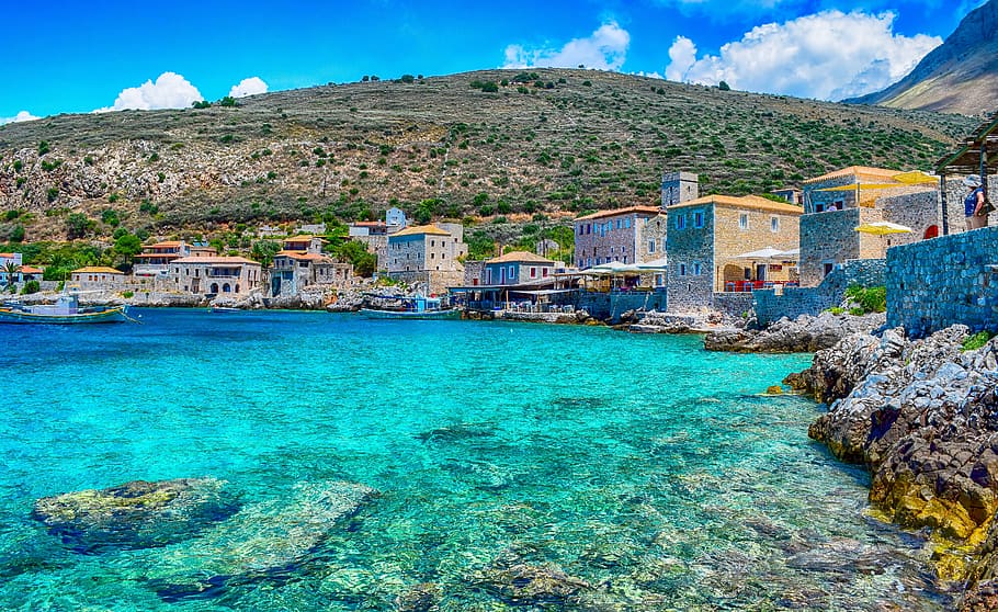 sea, vacations, greece, limeni, lakonia, peloponnese, beach, ocean, water, summer