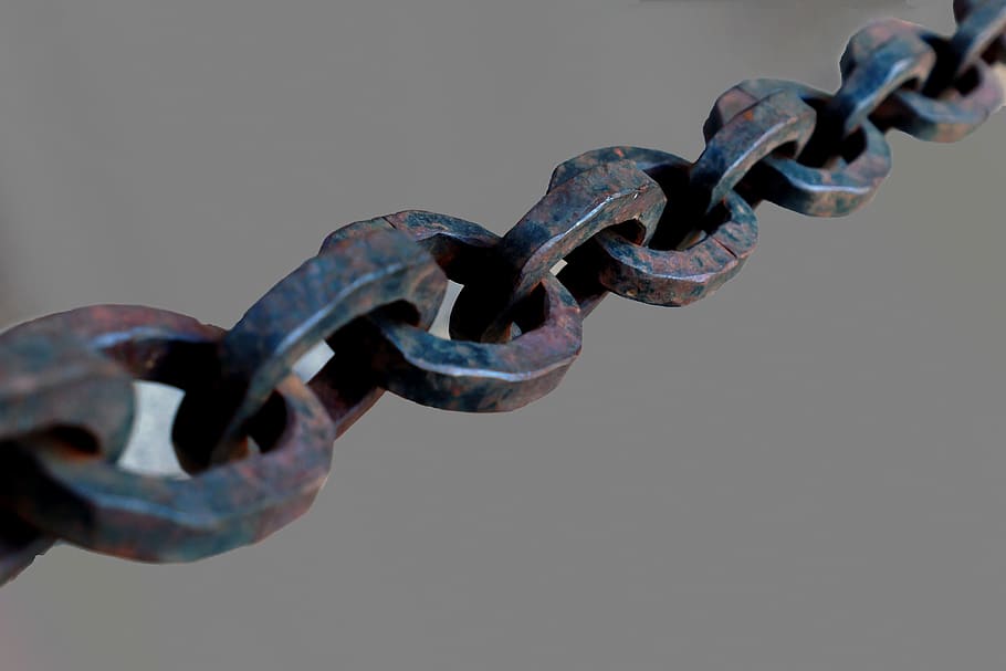chain, steel, metal, connection, together, connected, links of the chain, metal rings, iron chains, metallic