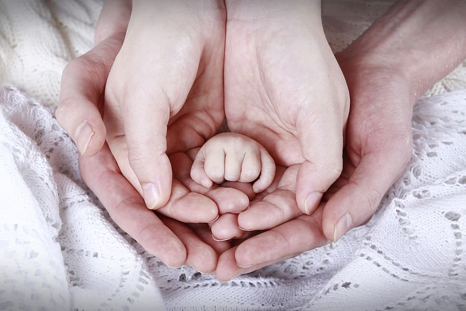 tangan, baru lahir, sayang, tangan manusia, bagian tubuh manusia, muda, bayi, anak, masa kanak-kanak, keluarga